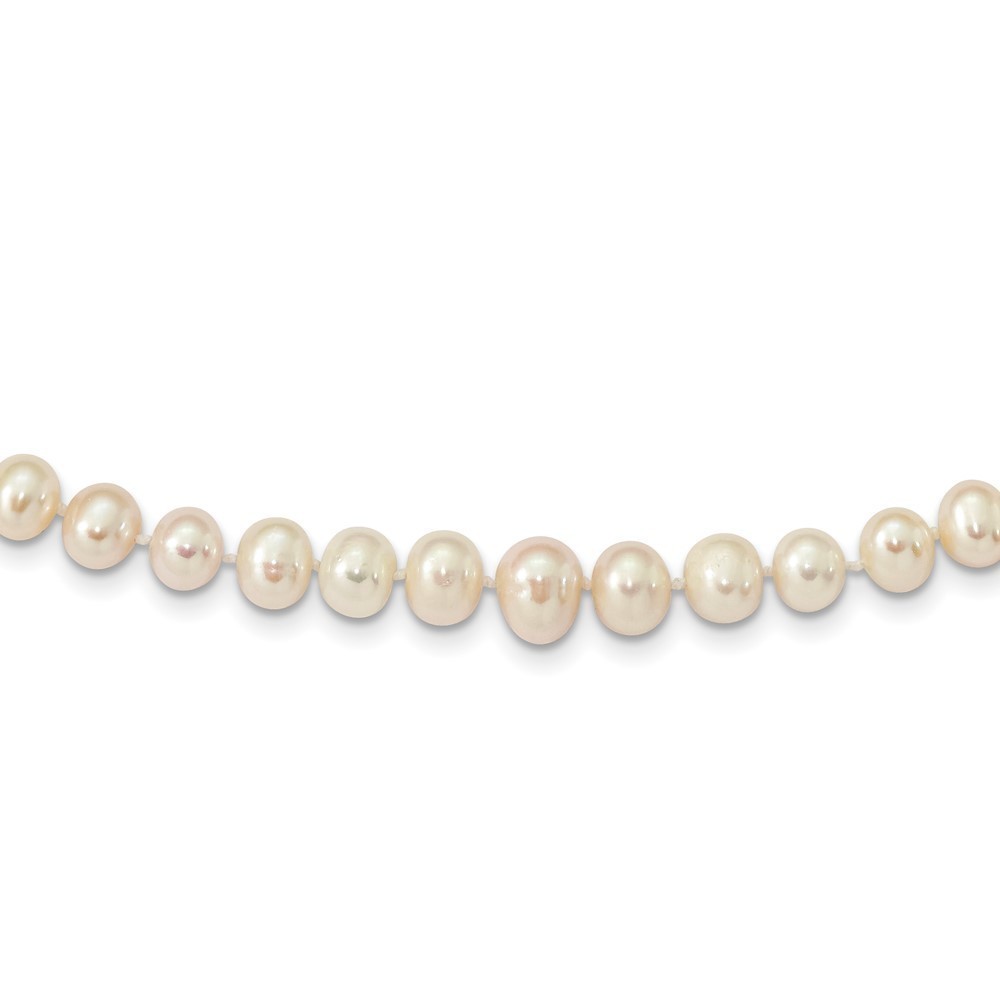 14k Yellow Gold 4-9mm White Freshwater Cultured Pearl Graduated 18 inch Necklace